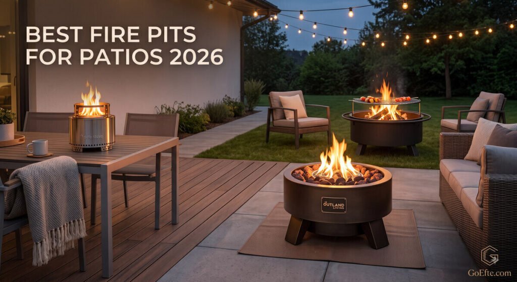 Propane and wood-burning fire pits compared for patios