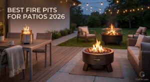 Propane and wood-burning fire pits compared for patios