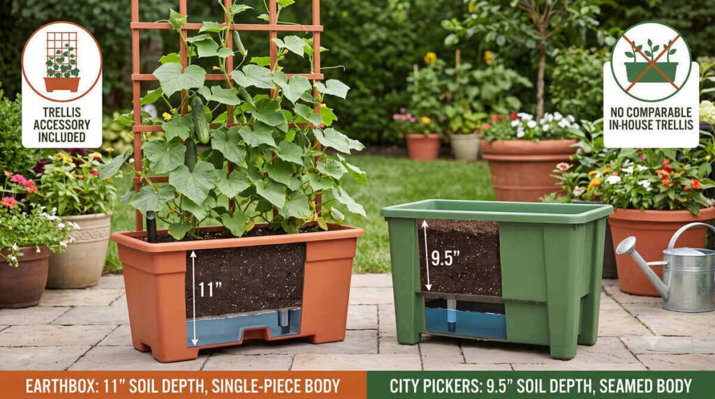 EarthBox self-watering container gardening system